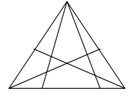Obrazcový hlavolam Počet trojúhelníků IV.